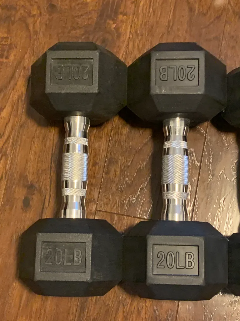 Dumbbells and kettlebell photo 1