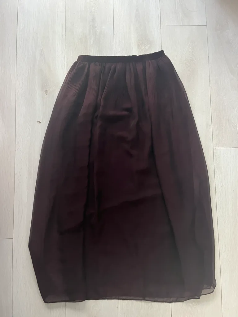 Burgundy Maxi Skirt photo 1