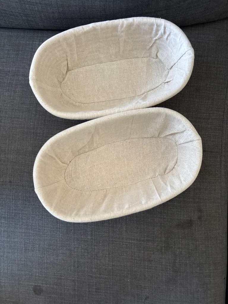 New Two wooden baskets for sourdough bread photo 1