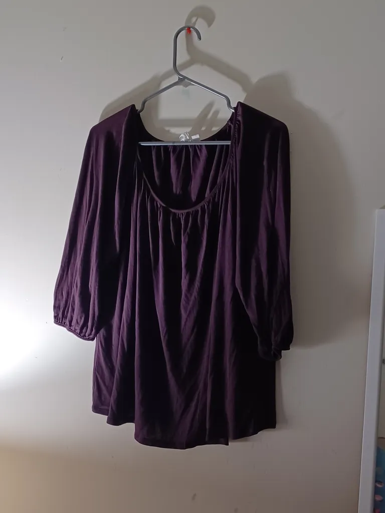 Dark purple long sleeve shirt  photo 1