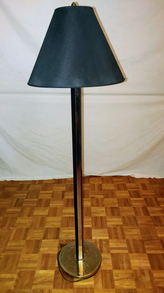 Black and Gold Floor Lamp photo 1