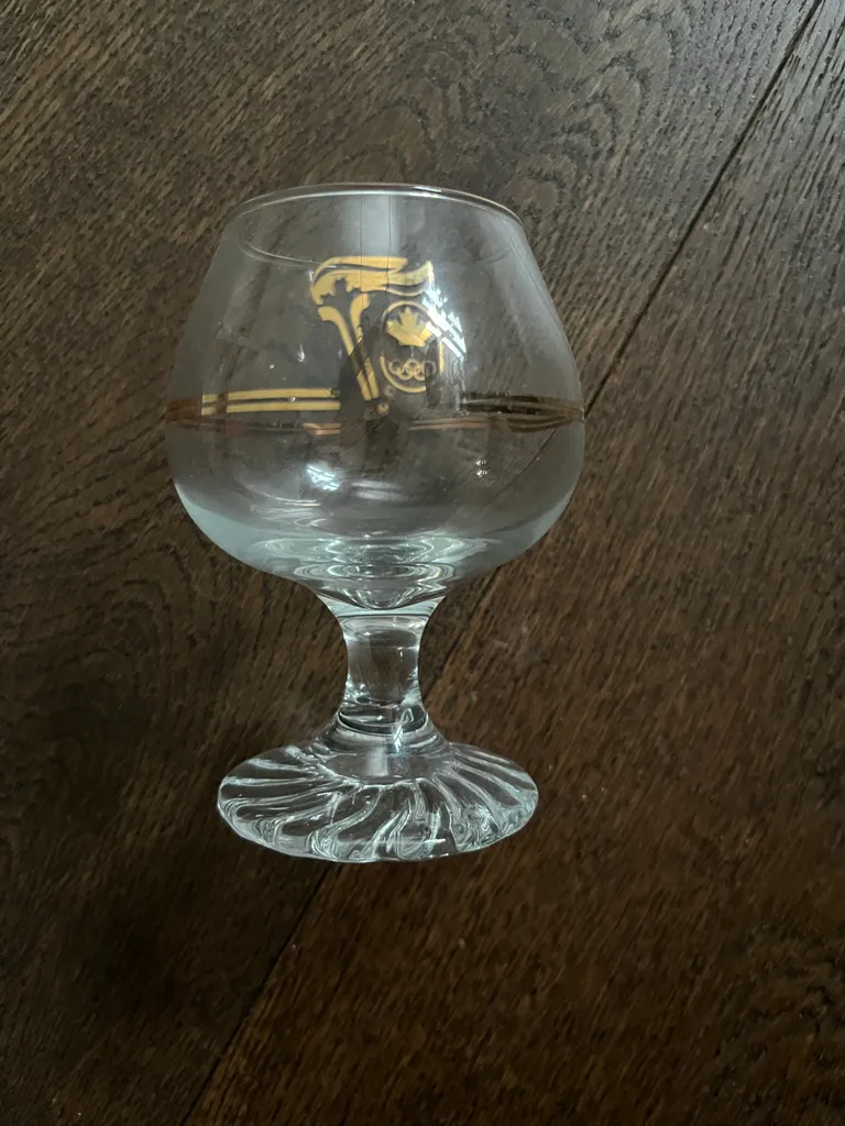 Canadian Olympic cognac glasses photo 1