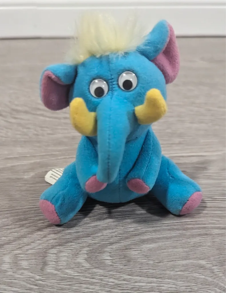 Blue Elephant Plush Toy photo 1