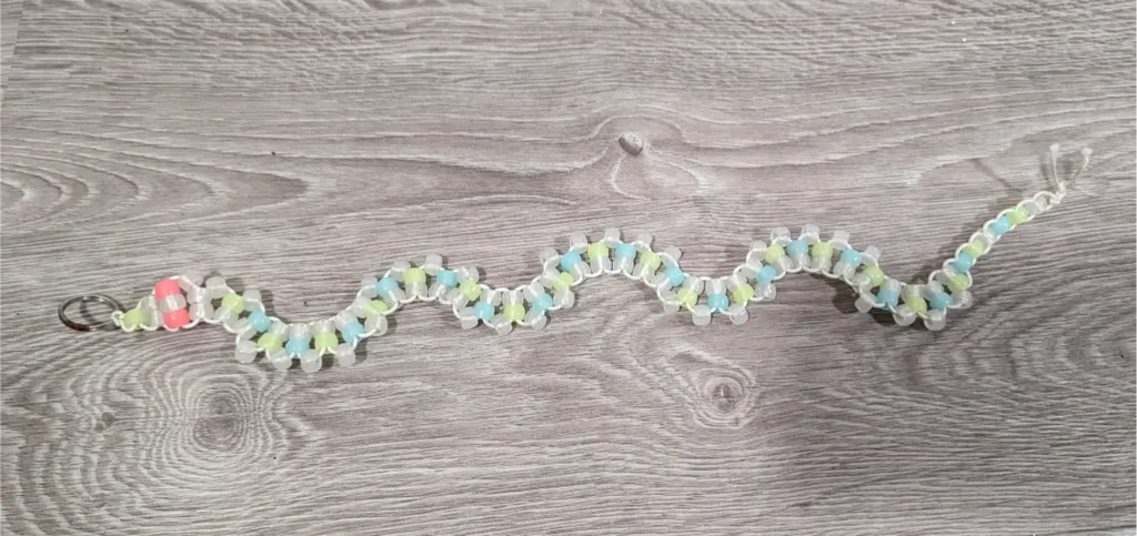 Beaded Snake Keychain photo 1