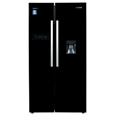 Lloyd 582 L Side-by-Side Refrigerator - Black Steel | Havells photo 1