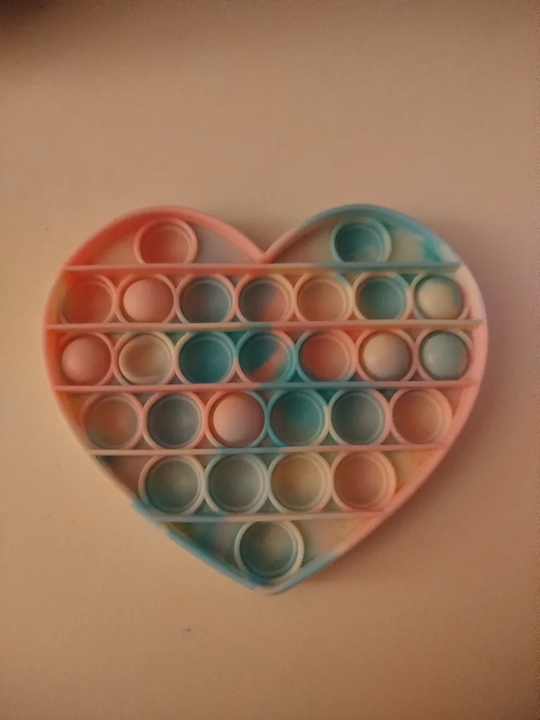 Pink and Blue heart pop-it photo 1