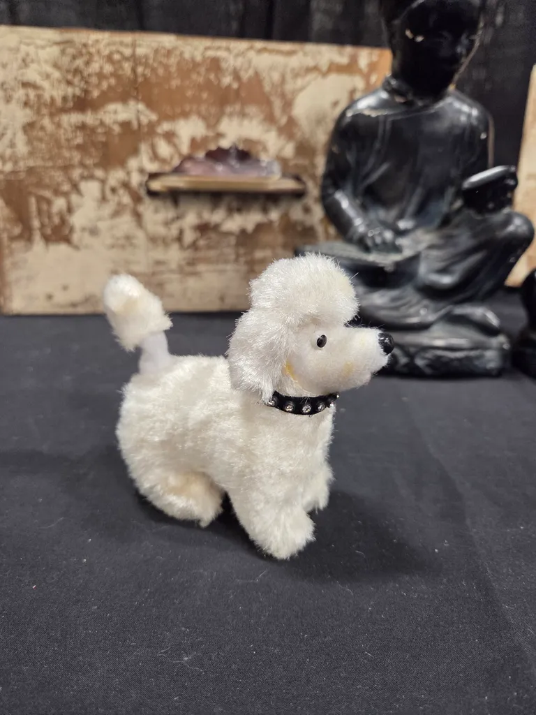 Wind up antique poodle toy photo 1