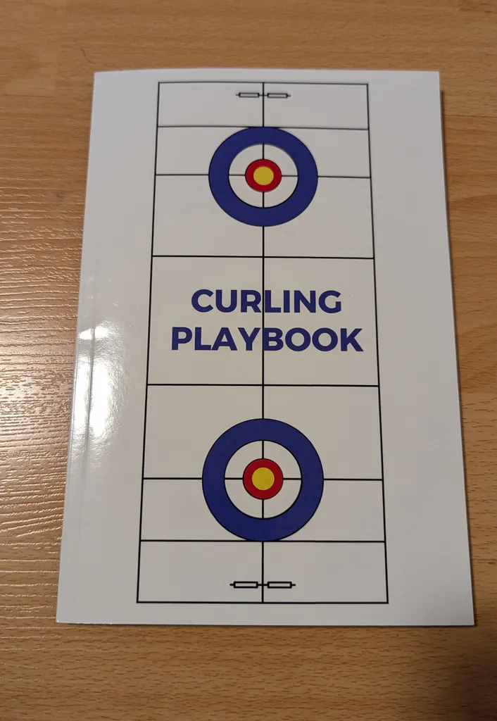 Brand New Curling Playbook Notebook photo 1