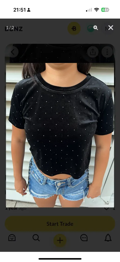 Sparky cropped top photo 1