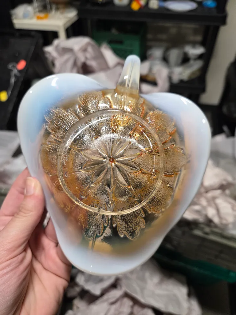 Carnival glass dish photo 1