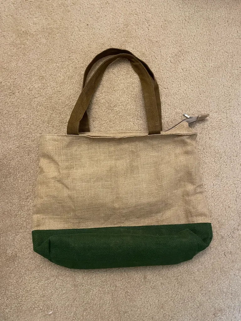 Jute Tote Bag photo 1