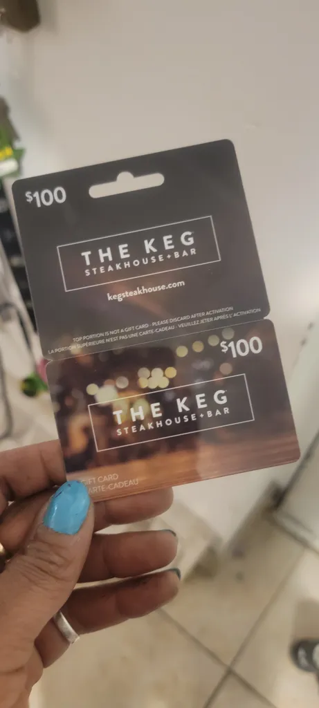 The keg gift card 100.00 photo 1