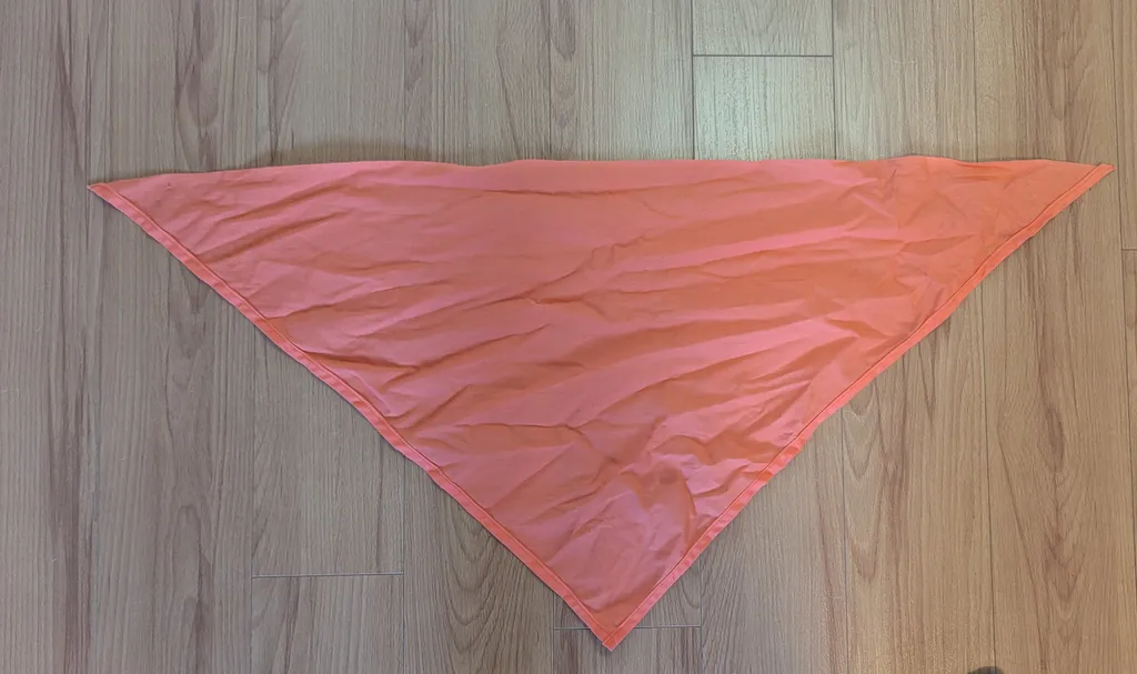 Orange Triangular Scarf photo 1