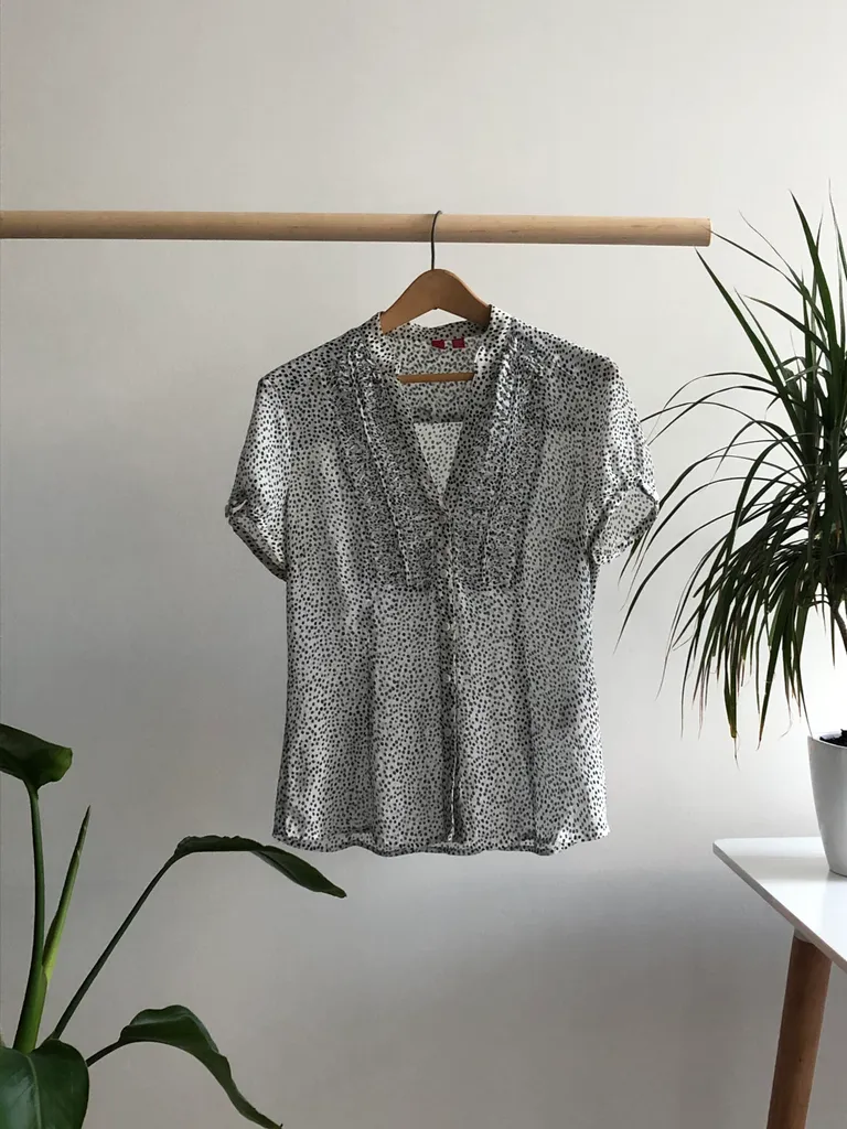 S- ESPRIT Polka Dot Blouse photo 1