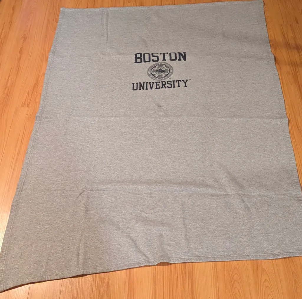 Boston University Grey Blanket photo 1