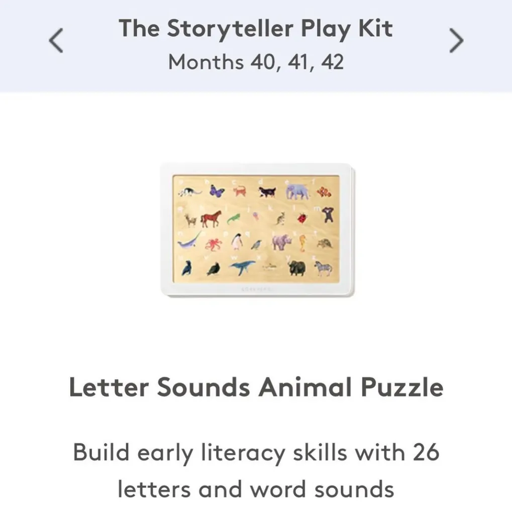 Lovevery alphabet puzzle  photo 1