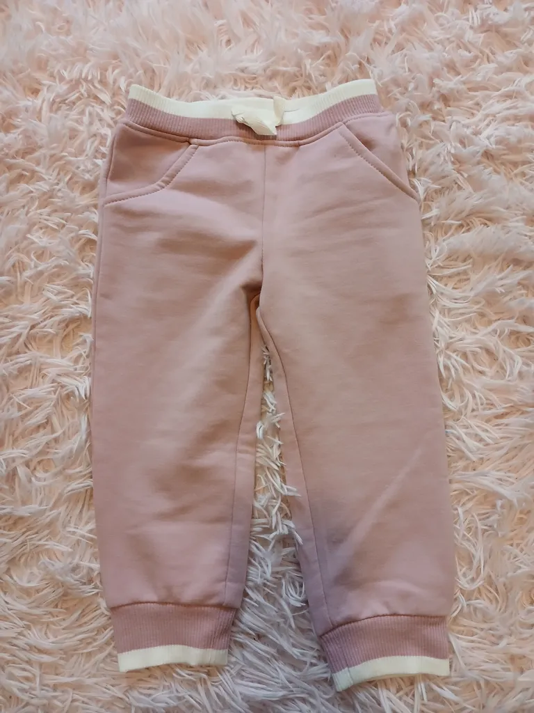 baby girls fleece pants 12m photo 1