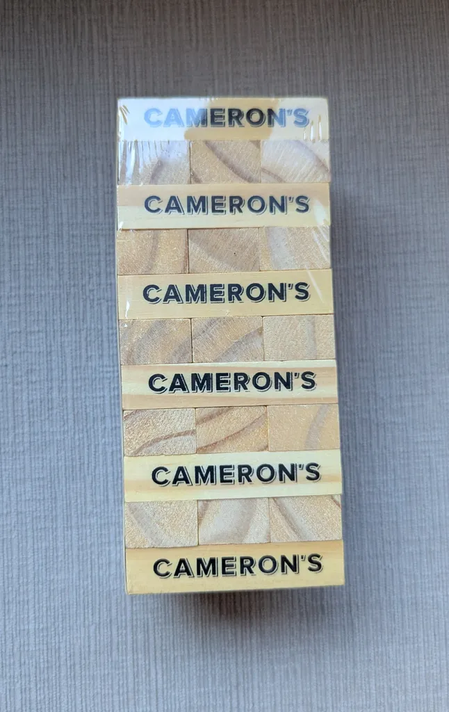 Brand New Cameron's Brewing Jenga Blocks photo 1