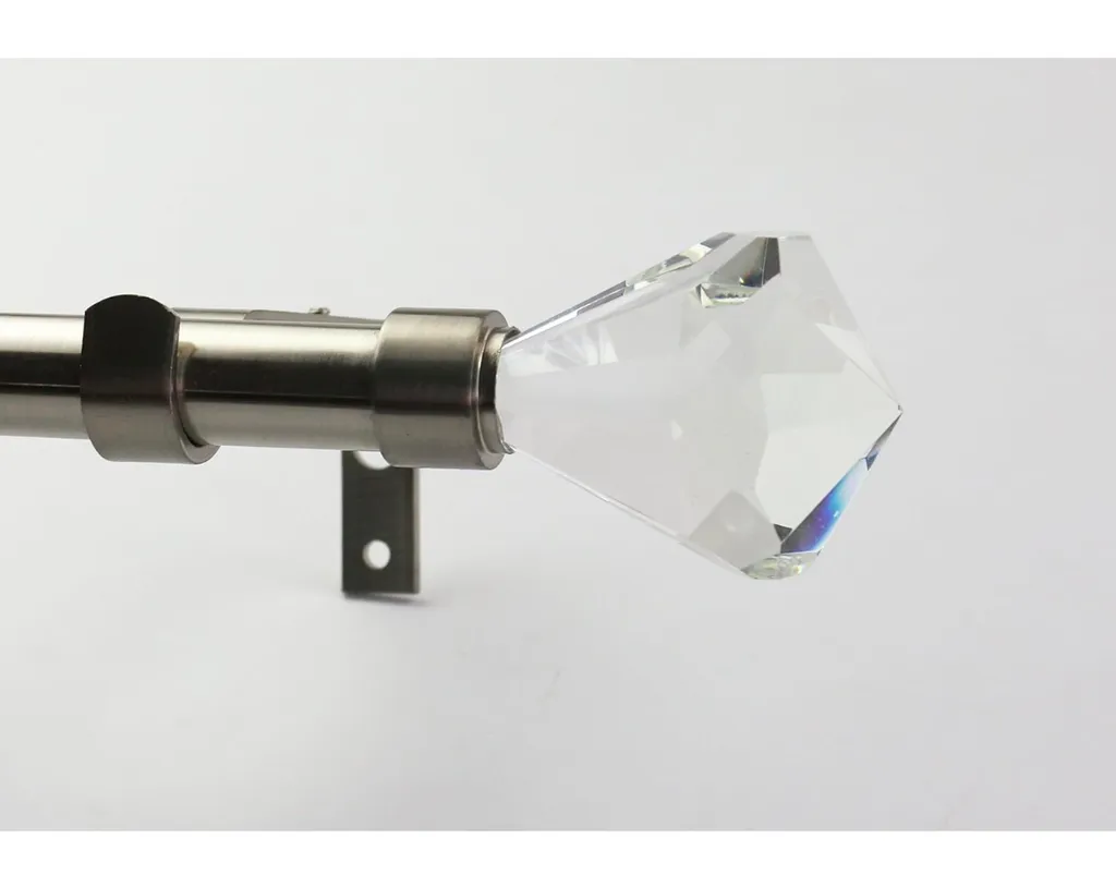Beautiful Crystal Finial Curtain Rods - 3 Sizes! photo 1