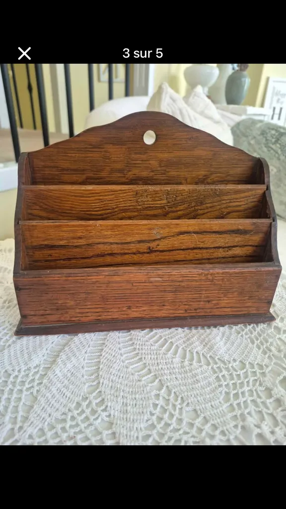 Vintage desk organizer and pen holders photo 1