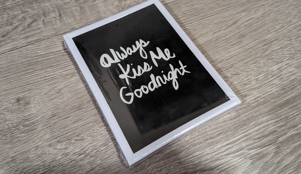 Brand New Always Kiss Me Goodnight Picture Frame photo 1