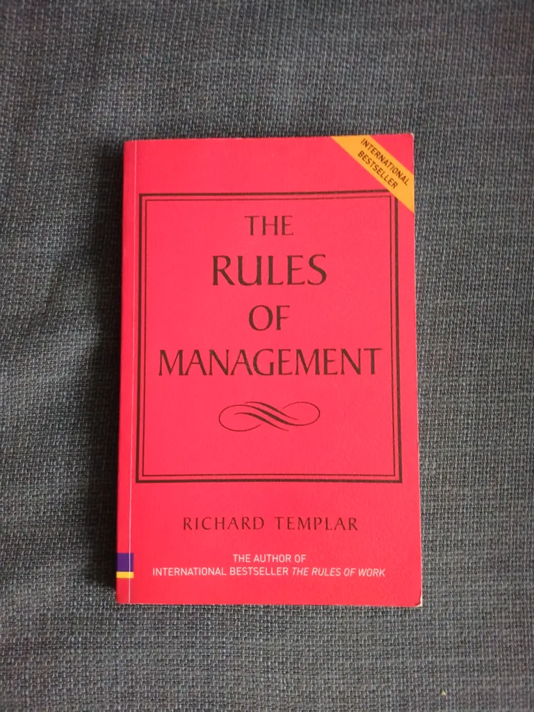 The Rules of Management business book by Richard Templar  photo 1