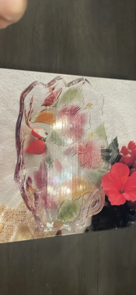 🎁 Island Flowers serving platter. 12.5”. Brand new in box  photo 1