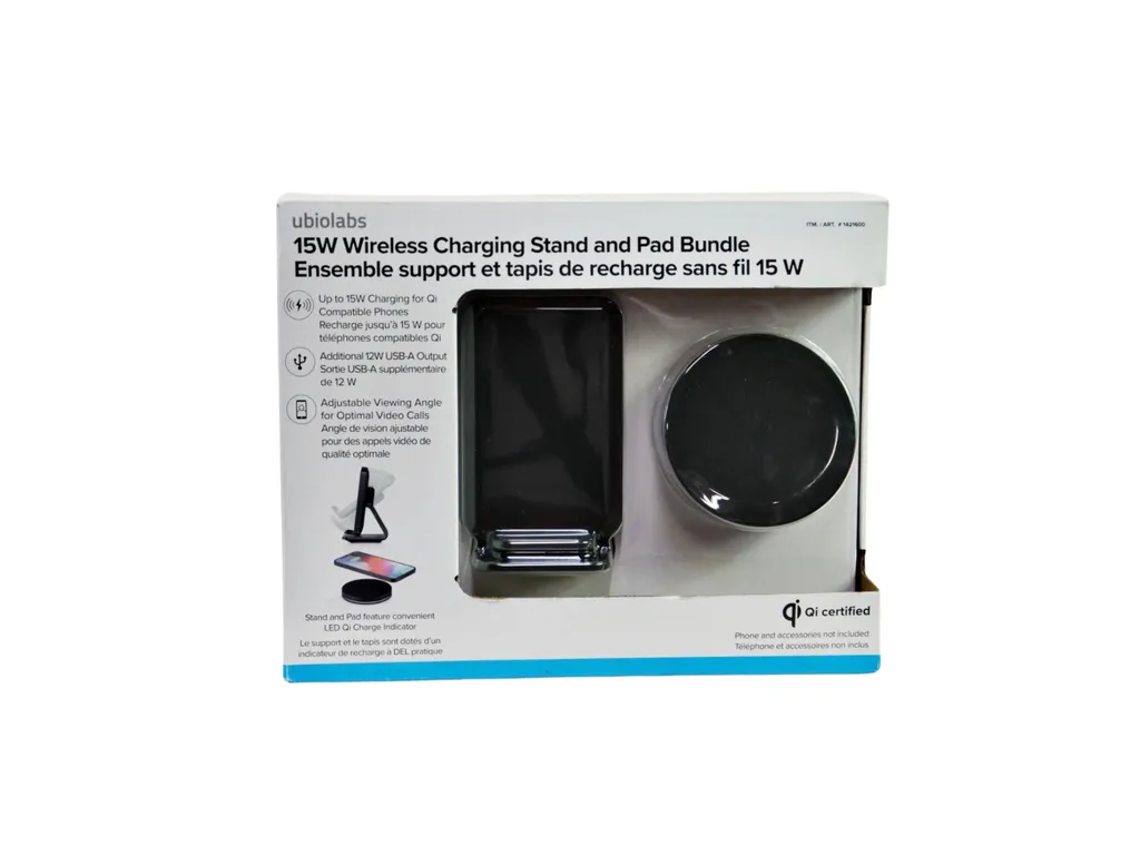 Ubiolabs 15W Wireless Charging Stand and Pad Bundle photo 1