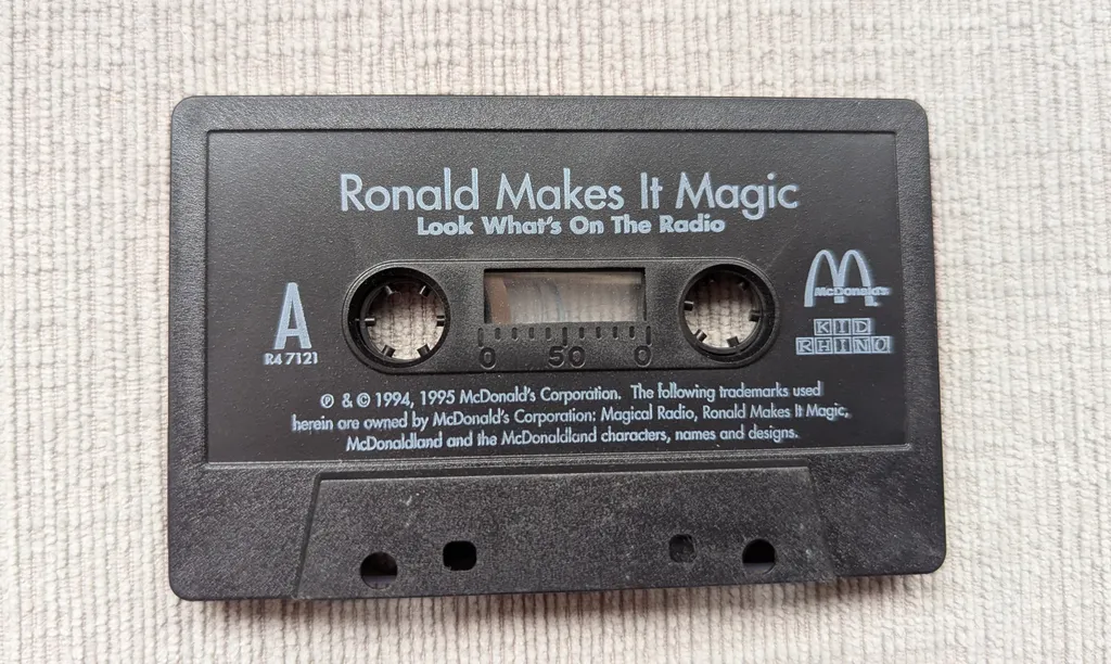 Vintage McDonald's Ronald Makes It Magic Cassette Tape photo 1