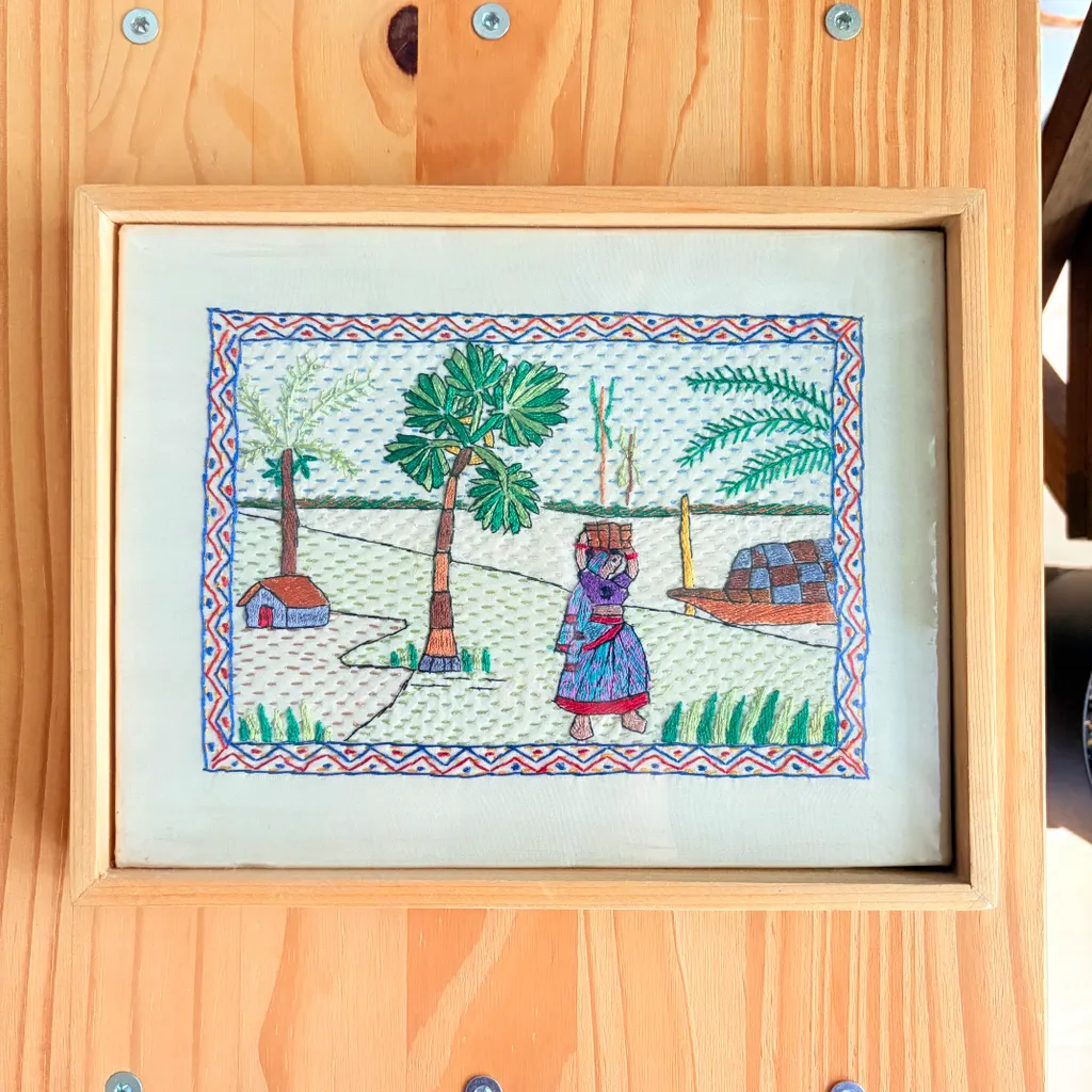 Handmade South Asian stitch art  photo 1