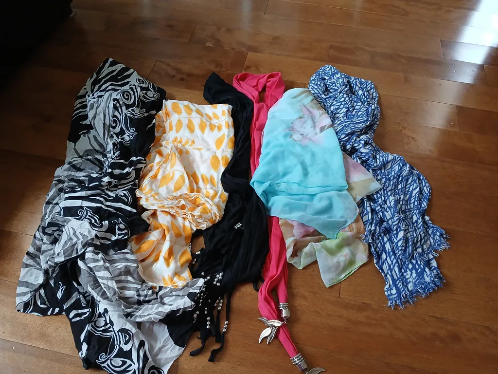 Variety of scarves photo 1