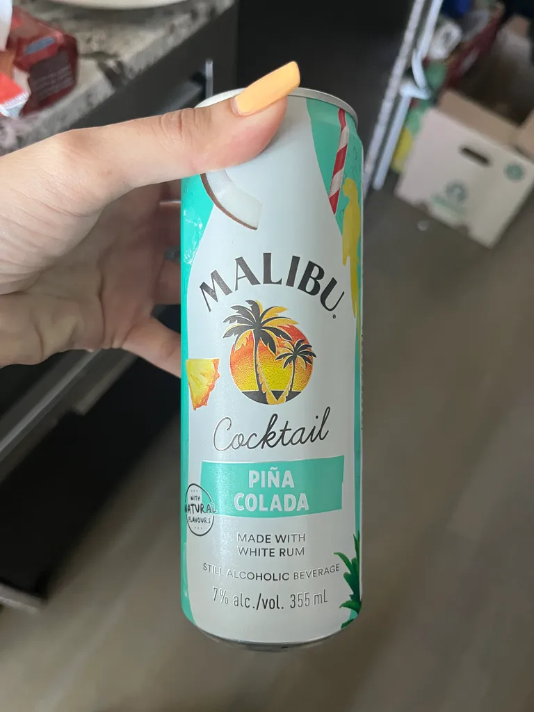 Pina colada cocktail with white rum photo 1