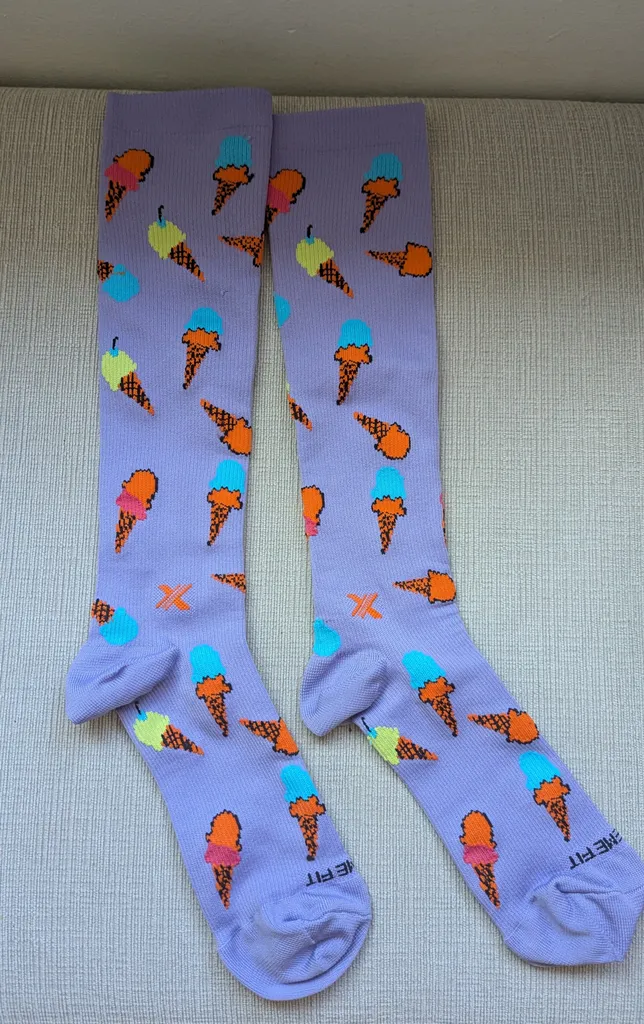 Brand New Merit Fit Ice Cream Socks photo 1