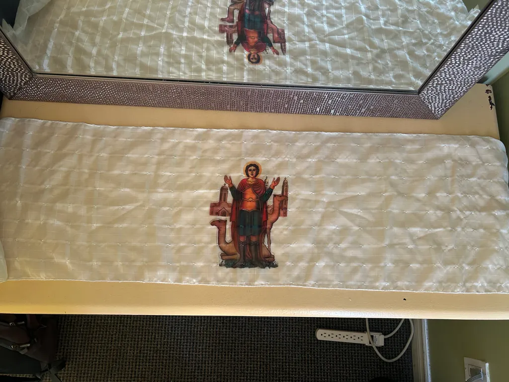 Religious themed scarf photo 1