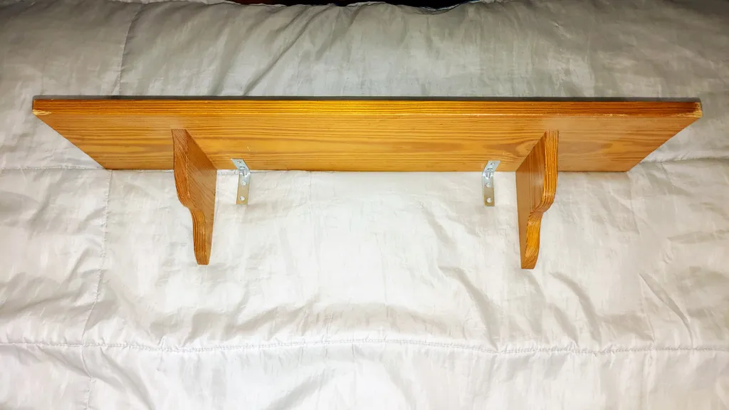 30" x 7.5" Wall Mounted Wood Shelf photo 1