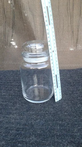 Glass Jar with Fitted Lid photo 1