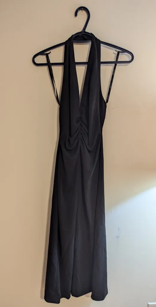 Lori Ann Black Halter Dress - Women's Size 6 photo 1