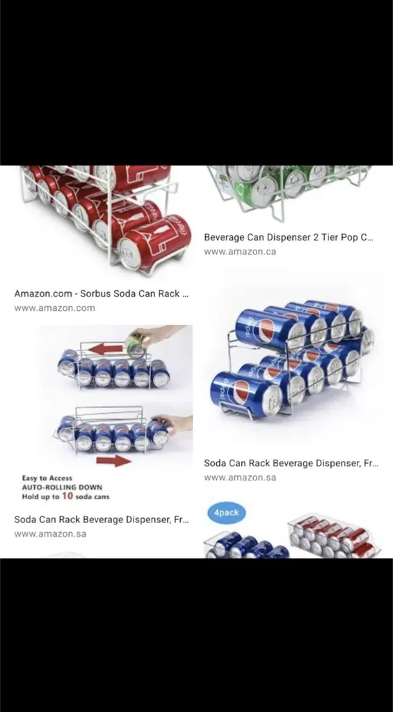 Pop can rack photo 1