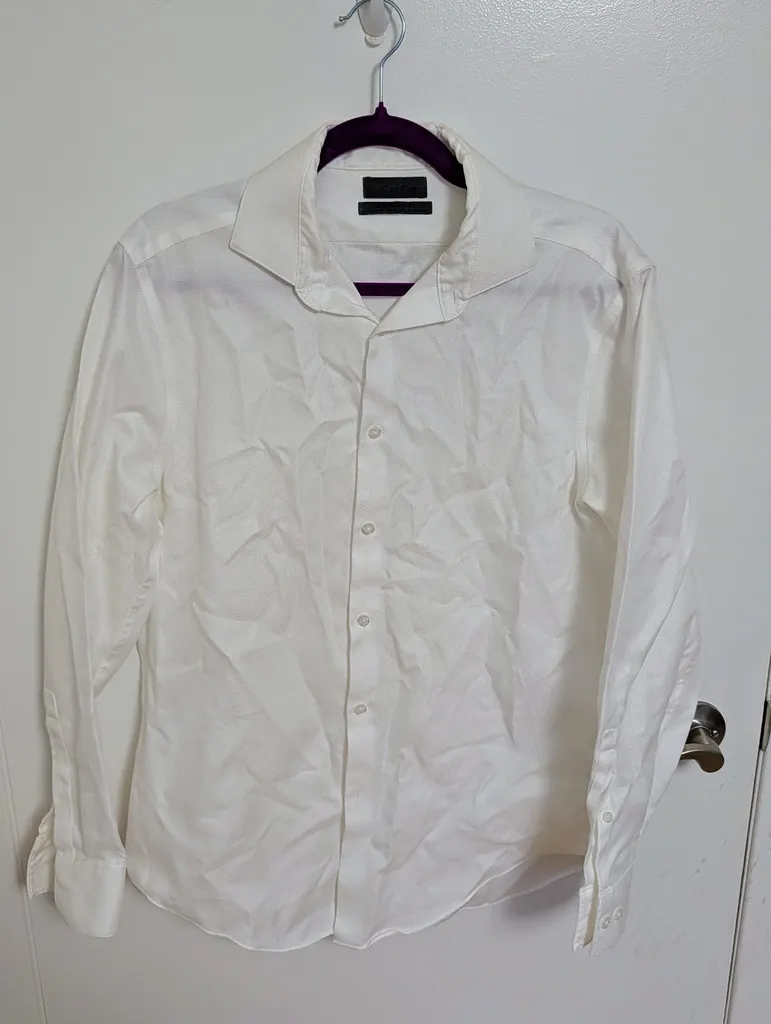 Calvin Klein Slim Fit Non Iron Men's Dress Shirt photo 1