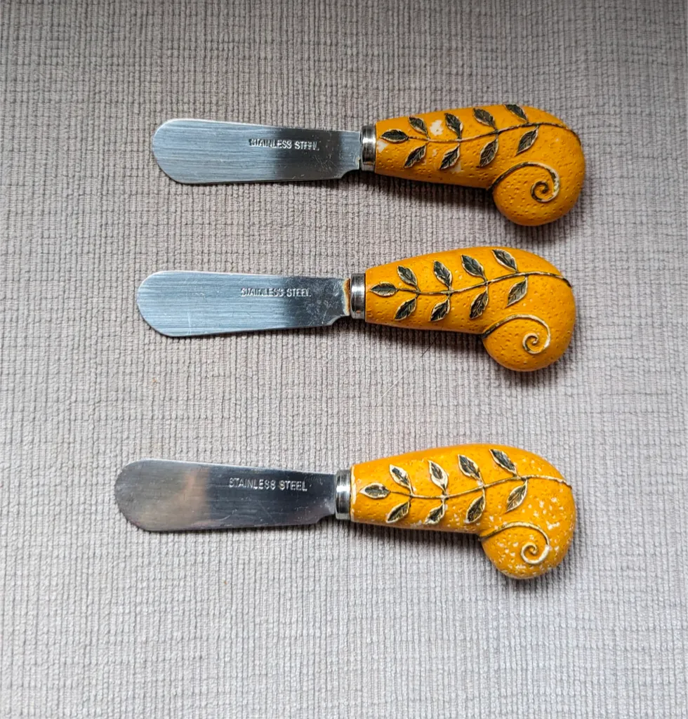 Set of 3 Stainless Steel Butter Spreaders photo 1