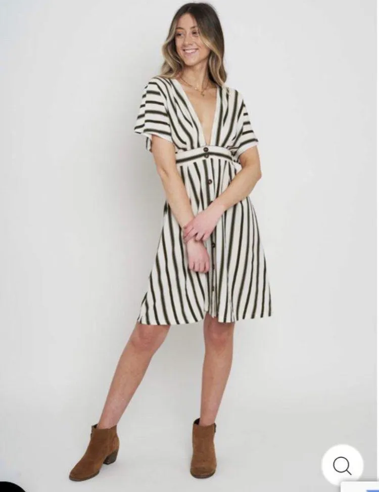 S- Little Mountain Striped Dress photo 1