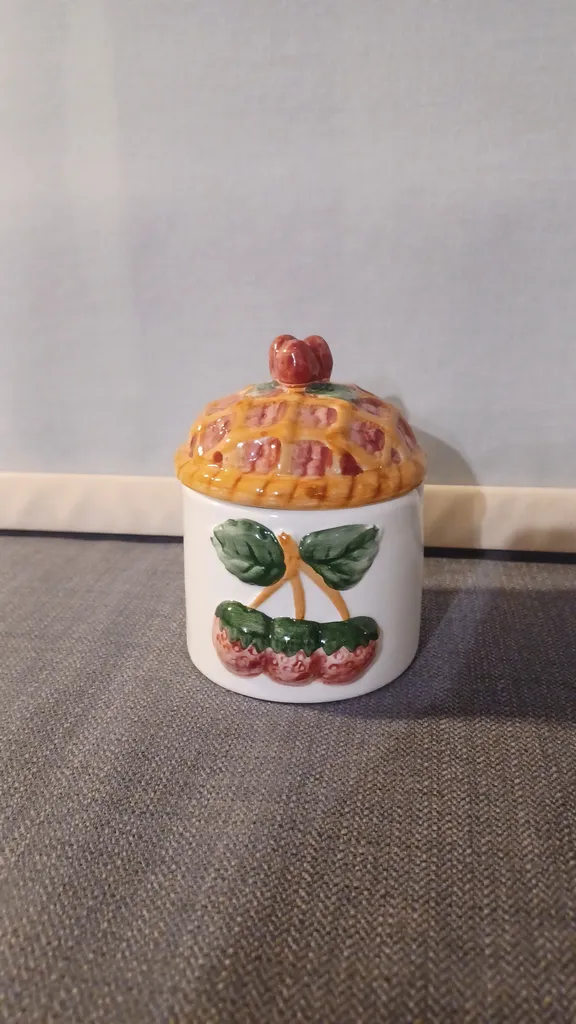 Fruit/pie themed sugar dish  photo 1