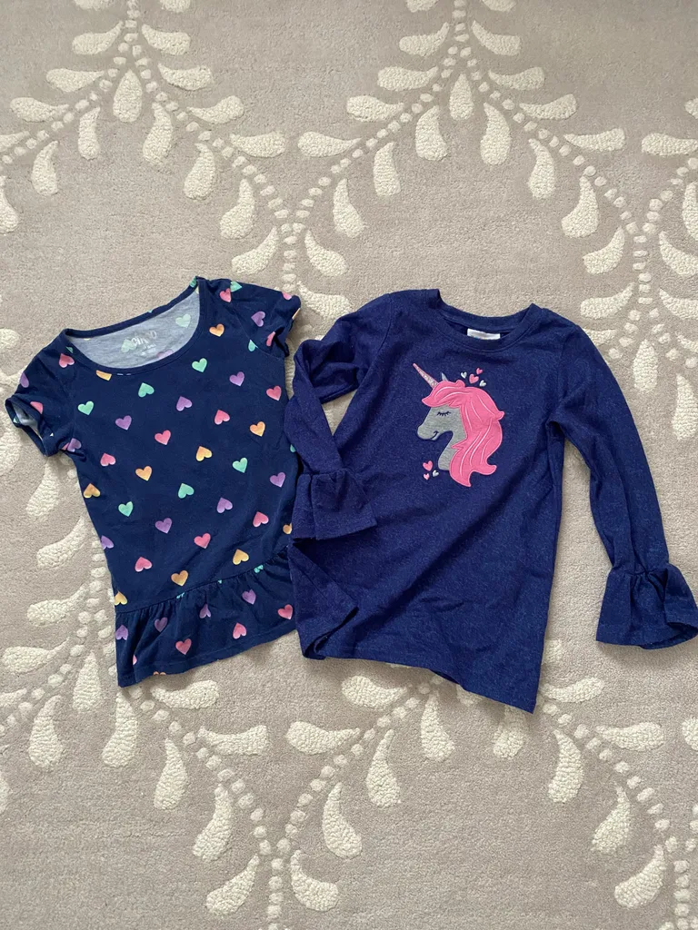 Kids Size 6 unicorn shirts  photo 1