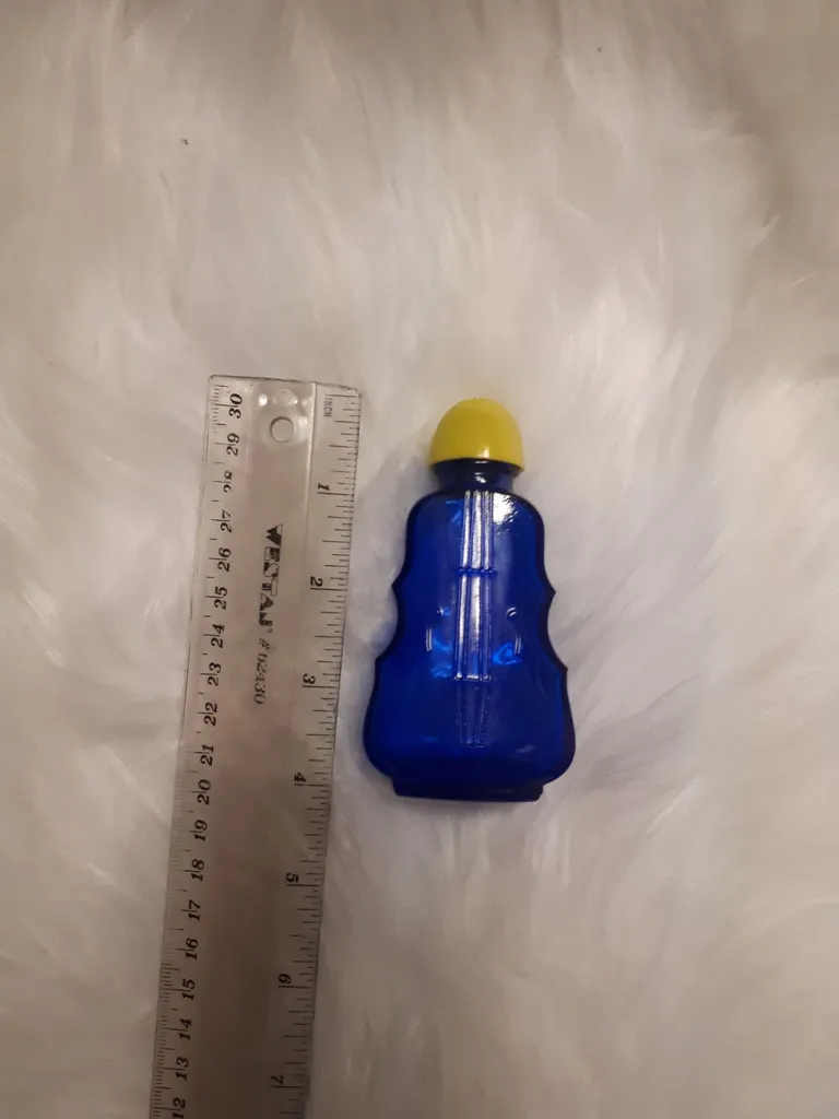 Blue Glass Bottle / Salt Shaker photo 1