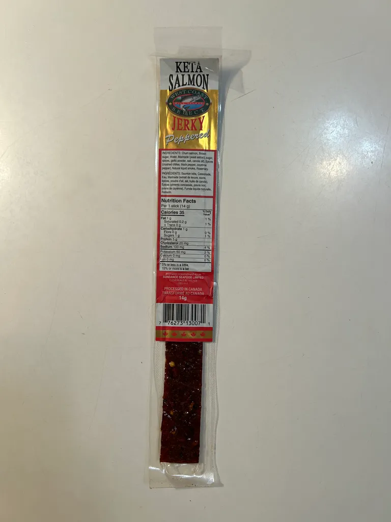Keta Salmon Jerky stick photo 1