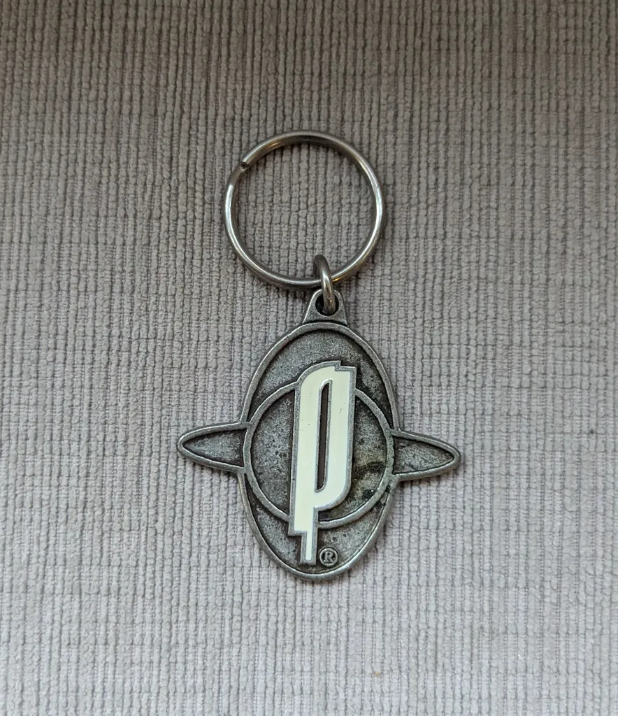 Vintage Pewter Playdium Keychain photo 1