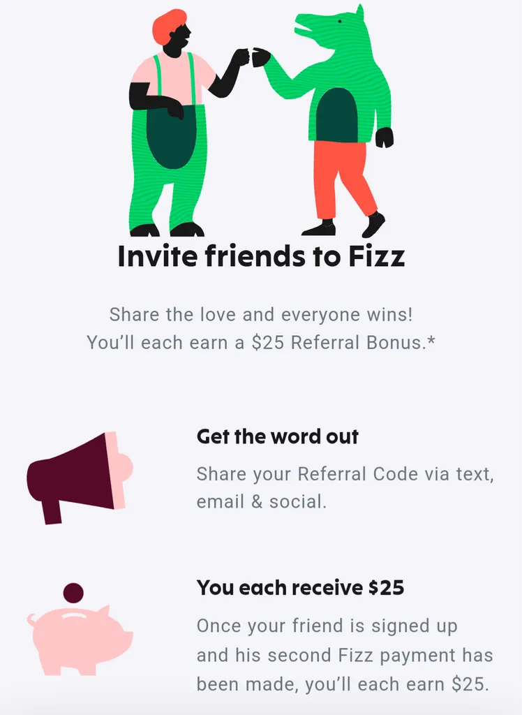 Fizz referral code  photo 1