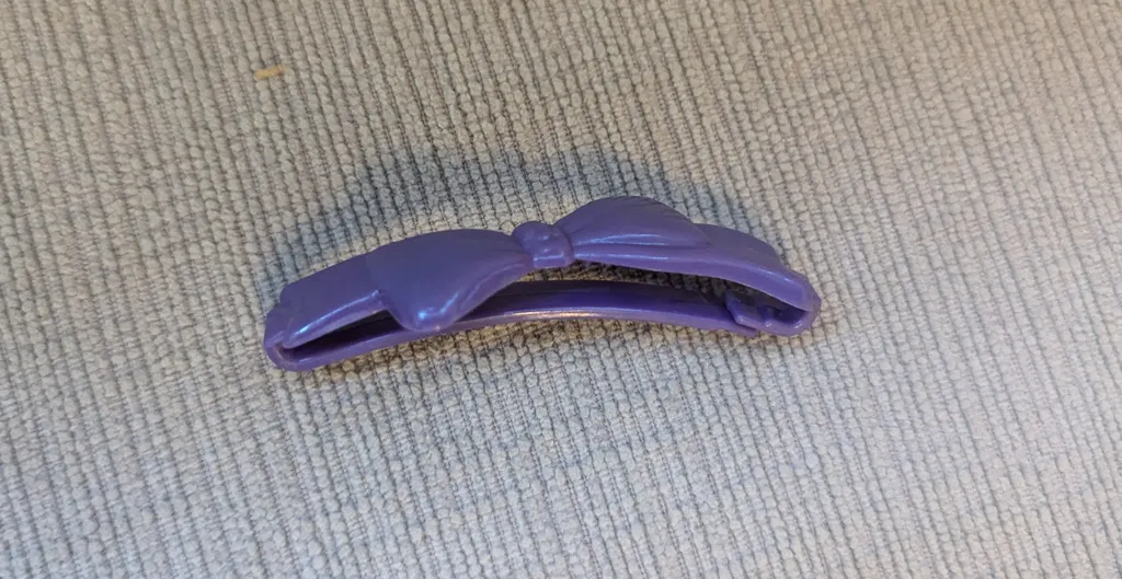 Purple Bow Hair Clip photo 1