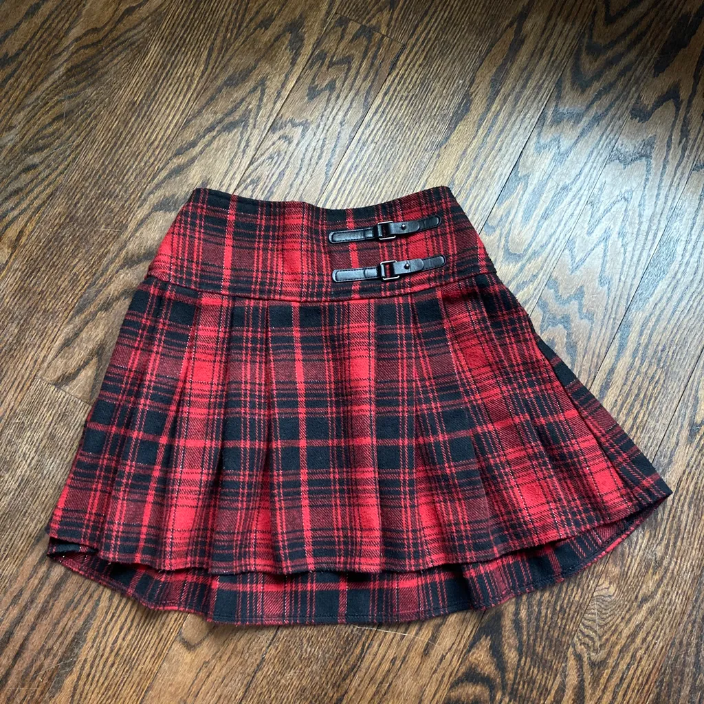 Red Plaid Skirt  photo 1