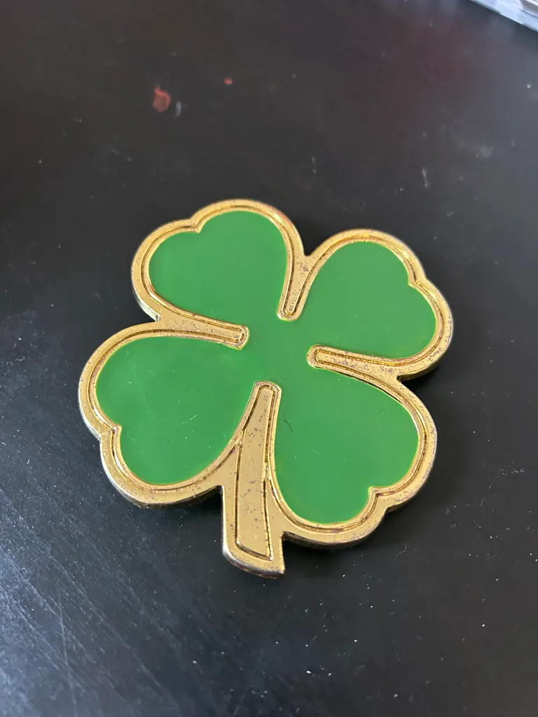 4 leaf clover belt buckle  photo 1